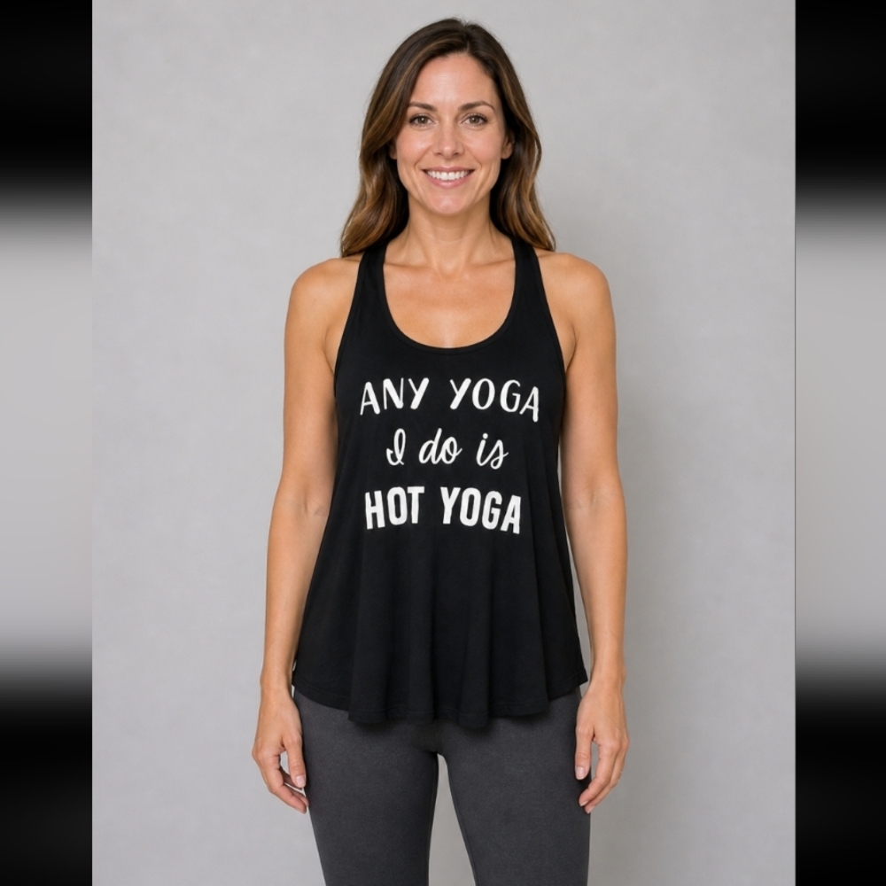 ZELLA Any Yoga I Do Is Hot Yoga racerback XL tank